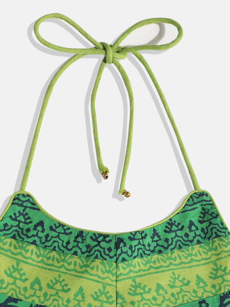 Twisha Girls Crushed Top With Ghaghra-Off White