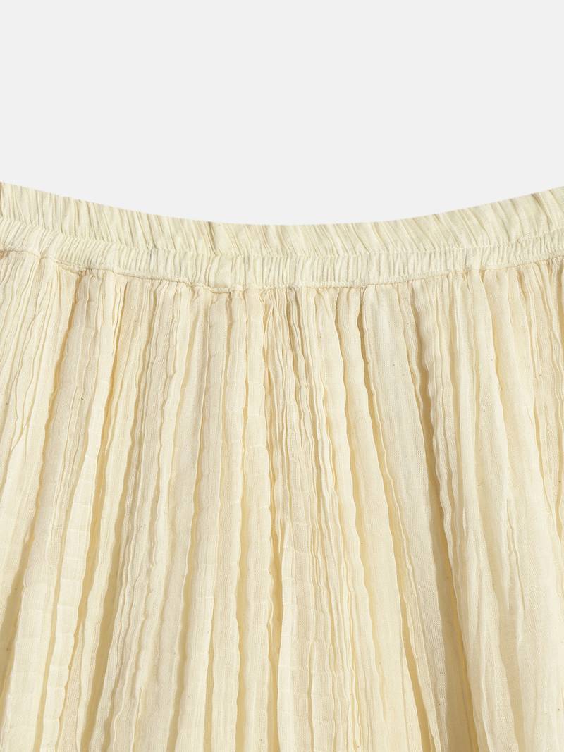 Twisha Girls Crushed Top With Ghaghra-Off White