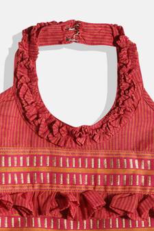 Twisha Girls Printed frill halter neck Jumpsuit -Pink-Yellow
