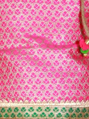 Twisha Girls Brocade top with  printed Dhoti-Pink And Yellow 3