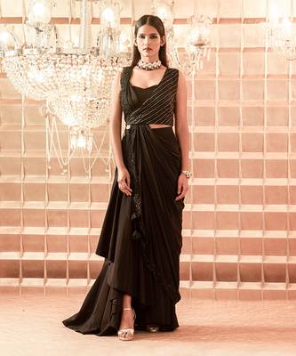 Black Anna Saree 1