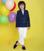 Double Breasted Navy Blue Blazer