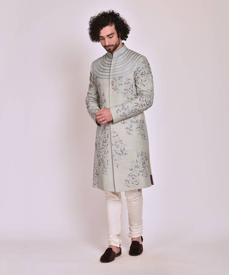 Ice Blue Sherwani