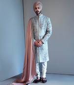 Ice Blue Sherwani
