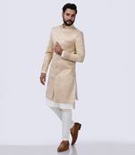 Swede Ivory Embroidered Sherwani Set
