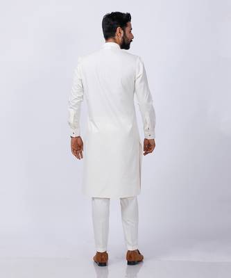 Velveteen Gold Embroidered Sherwani set 6