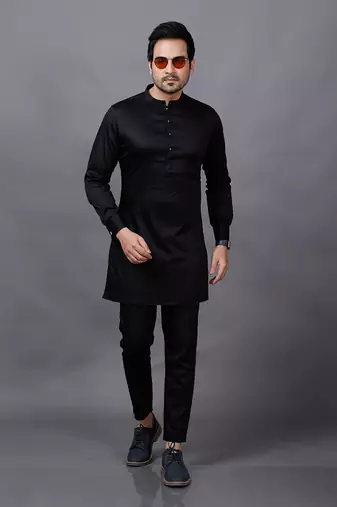 Green Embroidered Bandgala Set