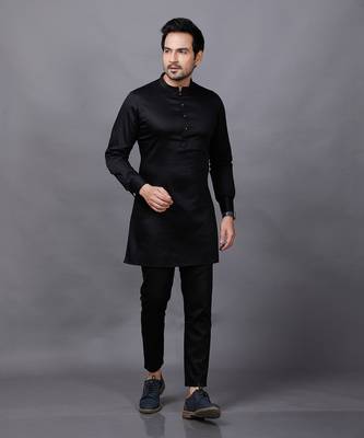 Green Embroidered Bandgala Set 3