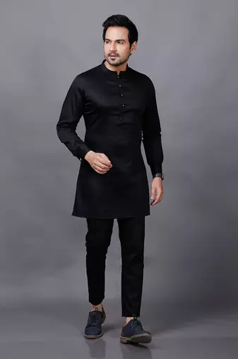Green Embroidered Bandgala Set