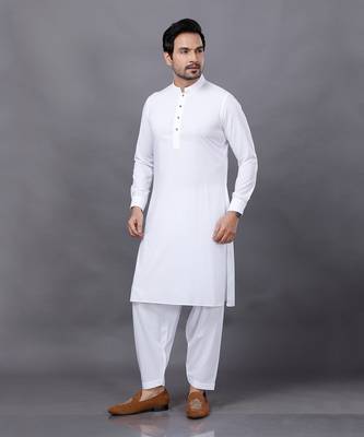 Blue Embroidered Nehru Jacket Set 5