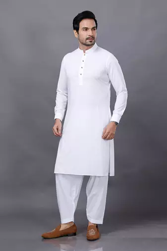 Blue Embroidered Nehru Jacket Set