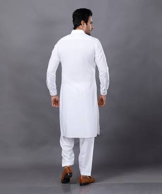Blue Embroidered Nehru Jacket Set 6