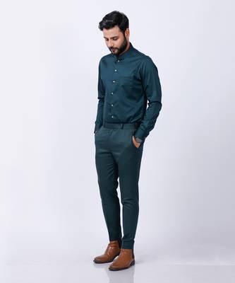 Green Jacket Shirt Pant Set 2