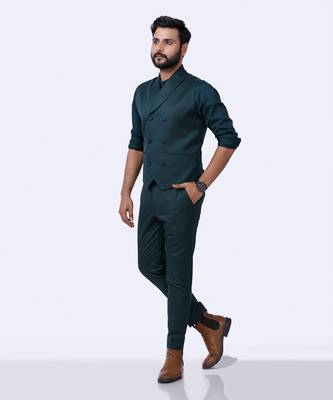Green Jacket Shirt Pant Set 5