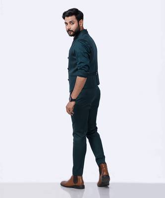 Green Jacket Shirt Pant Set 7