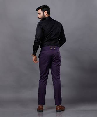 Wine Embroidered Tuxedo Set 9