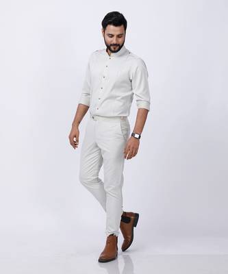 Beige AJ Style Shirt Pant Set 2