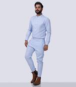 Powder Blue AJ Style Shirt Pant Set