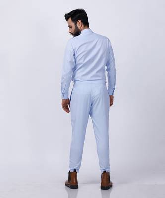 Powder Blue AJ Style Shirt Pant Set 2