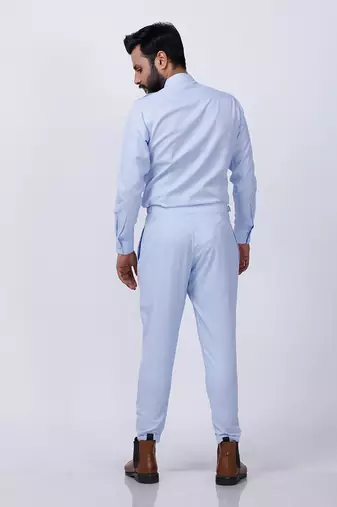 Powder Blue AJ Style Shirt Pant Set