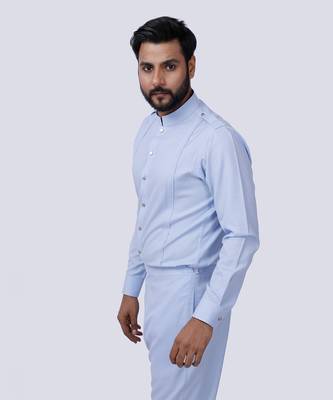 Powder Blue AJ Style Shirt Pant Set 3