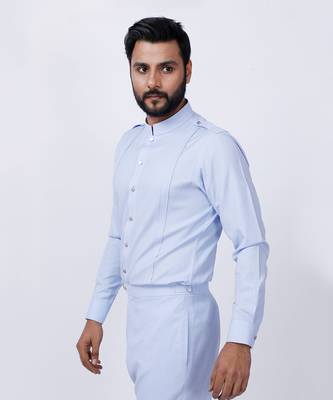Powder Blue AJ Style Shirt Pant Set 4