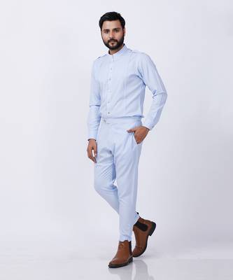 Powder Blue AJ Style Shirt Pant Set 6