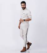 Ivory Black AJ Style Shirt Pant Set