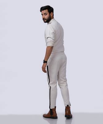Ivory Black AJ Style Shirt Pant Set 4