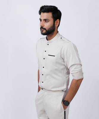 Ivory Black AJ Style Shirt Pant Set 5