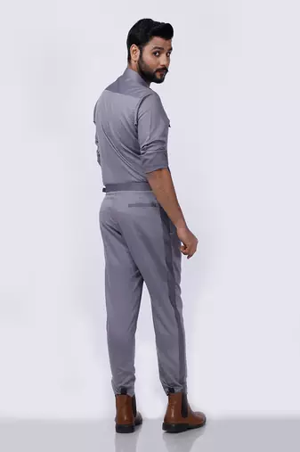 Grey AJ Style Shirt Pant Set