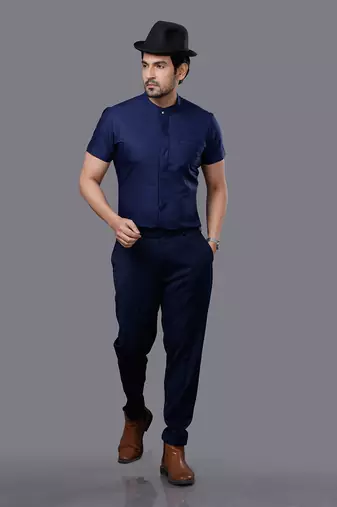Royal Blue AJ Style Shirt Pant Set