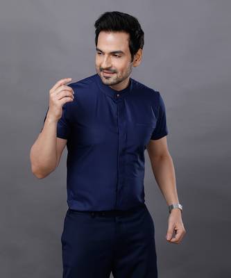 Royal Blue AJ Style Shirt Pant Set 3