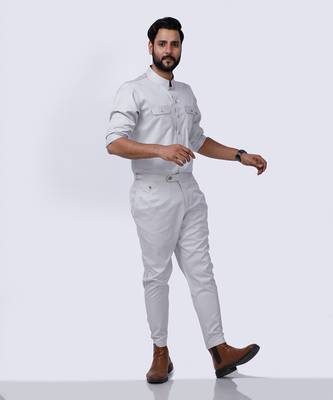 Ivory AJ Style Shirt Pant Set 1