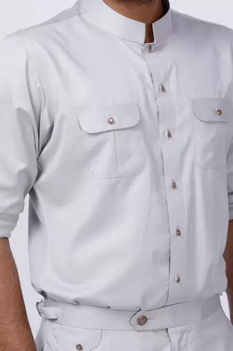 Ivory AJ Style Shirt Pant Set