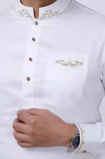 White Embroidered Kurta Set