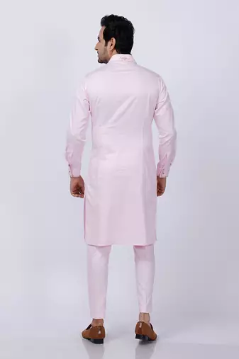 Pink Embroidered Kurta set