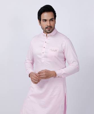 Pink Embroidered Kurta set 6