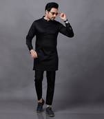 Black Basic Kurta Set