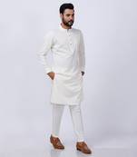 Beige Basic Kurta Set