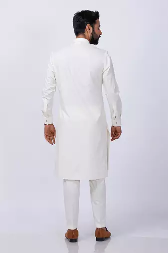Beige Basic Kurta Set