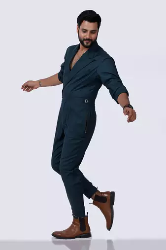 Bottle Green Jumpsuit 