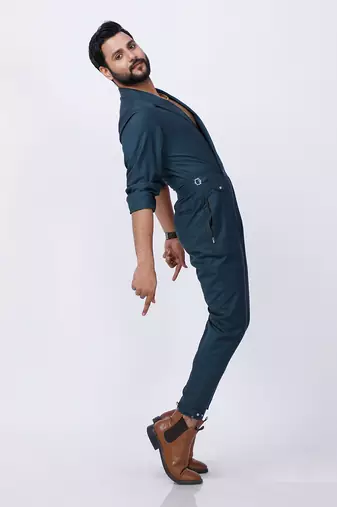 Bottle Green Jumpsuit 