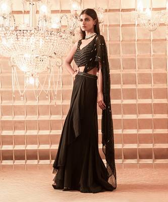 Black Ahana Saree 2