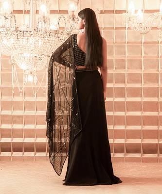 Black Ahana Saree 3