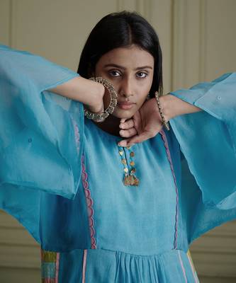 Aakar Blue Kurta Set 5