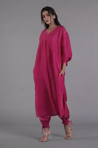 Asal Hot Pink Kurta Set