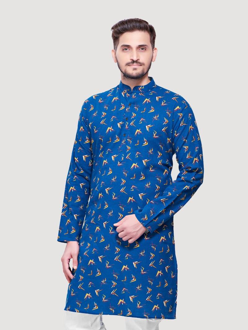Men's Jaypurprint Cotton Kurta