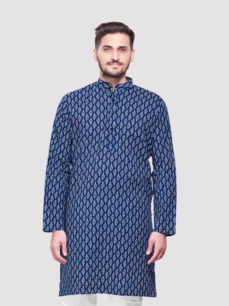 Men's Jaypurprint Cotton Kurta