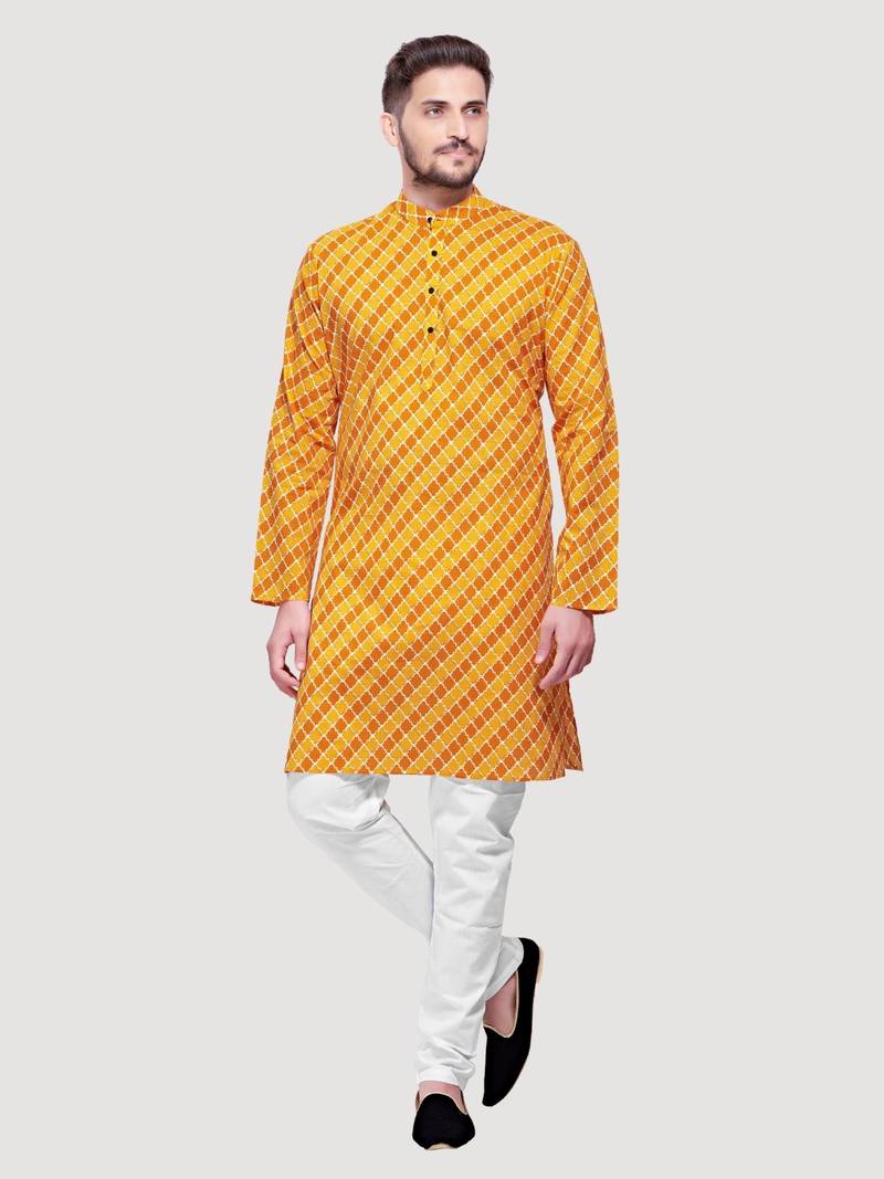 Men's Jaypurprint Cotton Kurta